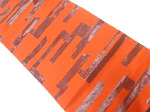 リサイクル　変わり横段模様織出し名古屋帯